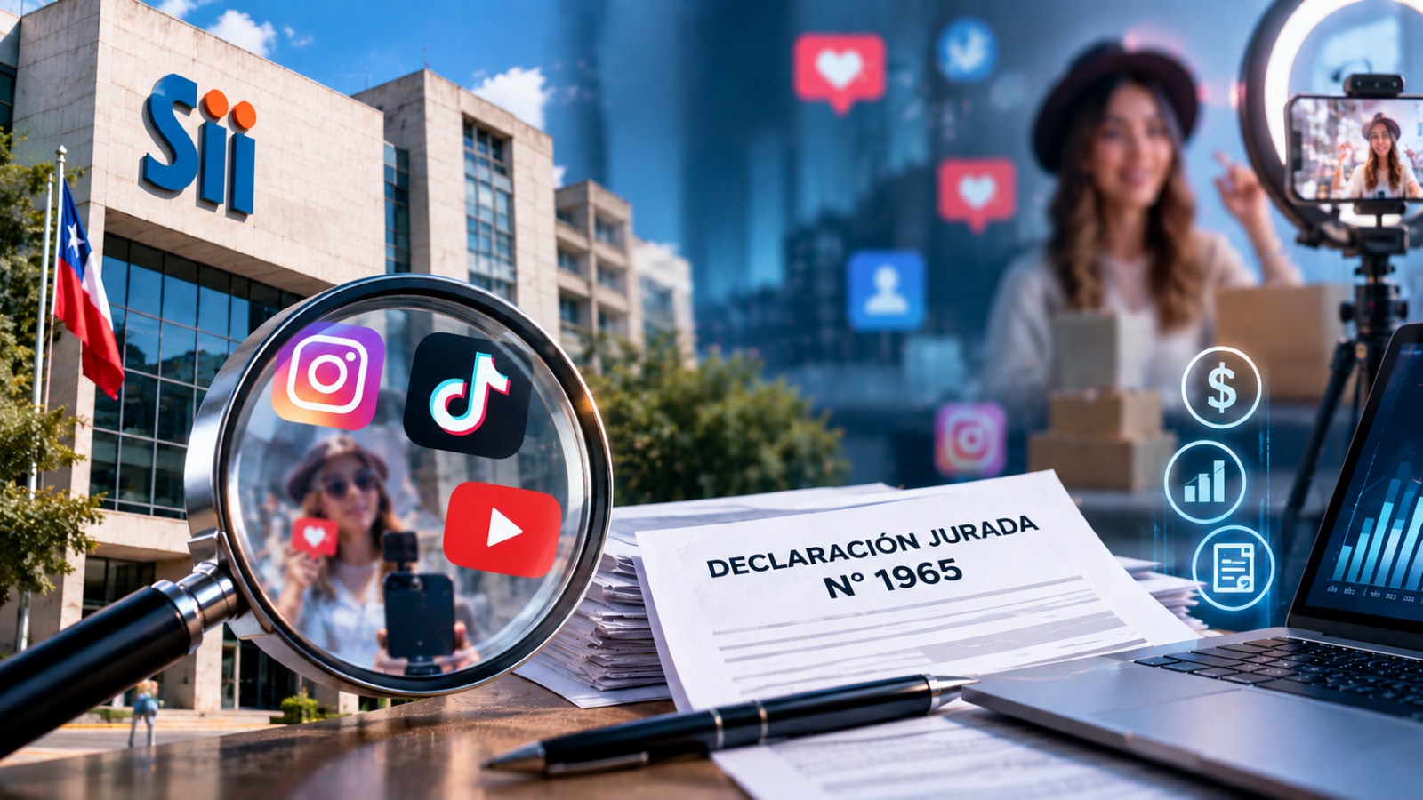 El SII le pone la lupa a los influencers: nace la Declaración Jurada N°1965